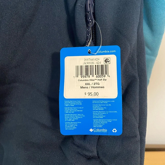 Men’s Columbia Half Hike Zip Fleece, NWT, XXL - Picture 4 of 6